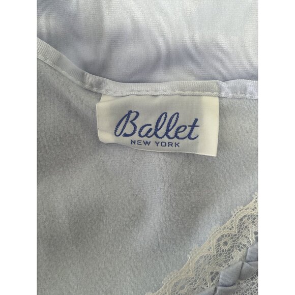 Vintage Ballet New York Nylon Lace Nightgown | Lilac Slip Dress | Made in USA - Picture 8 of 11